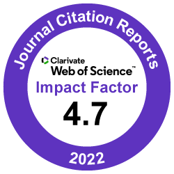 Clarivate Impact Factor 4.7