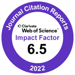 Clarivate Impact Factor 6.5